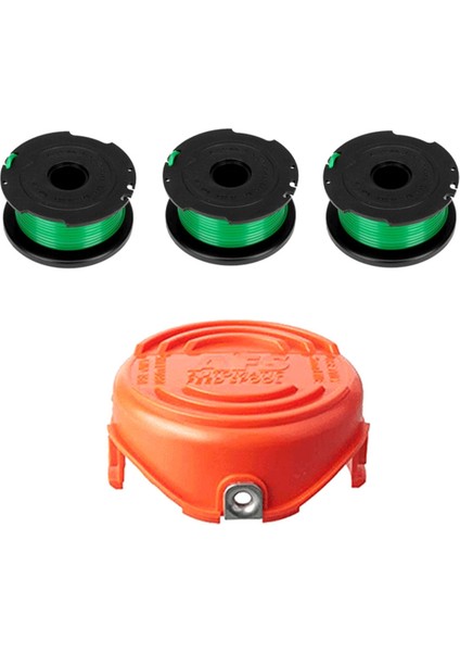 3 Adet Trimmer Makarası Hattı + 1 Adet Kapak SF-080-BKP/90583594 GH3000 LST540 LST540B GH3000R Çim Biçme Makinesi Aksesuarları Için Değiştirin (Yurt Dışından)