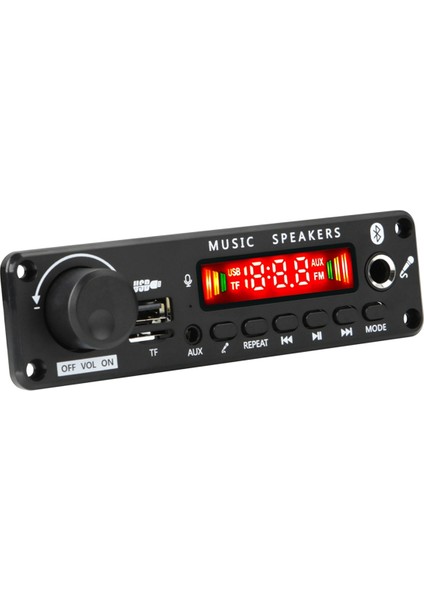 2X100W 12V Amplifikatör Ses Çalar Bluetooth 5.0 Mp3 Dekoder Kartı Mp3 Çalar Araba Fm Radyo Modülü Tf USB Mikrofon Kayıt Çağrı (Yurt Dışından)