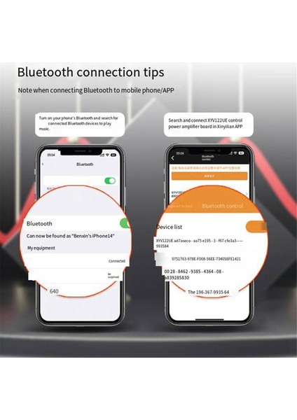 220WX2 Ateş Dereceli Kayıpsız Bluetooth Ses Amplifikatörü Kart Modülü Stereo Yüksek ve Düşük Bas Ayarı TPA3251 (Yurt Dışından)