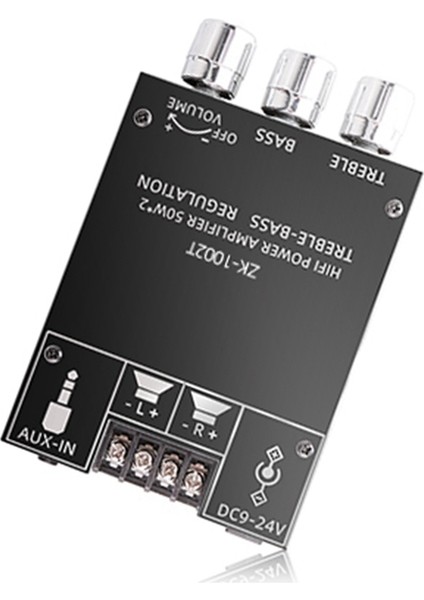 ZK-1002T Tiz ve Bas Kontrolü Bt ve Aux Girişleri Dıy Kablosuz Hoparlörler ile Amfi Kartı (Yurt Dışından) fiyatları