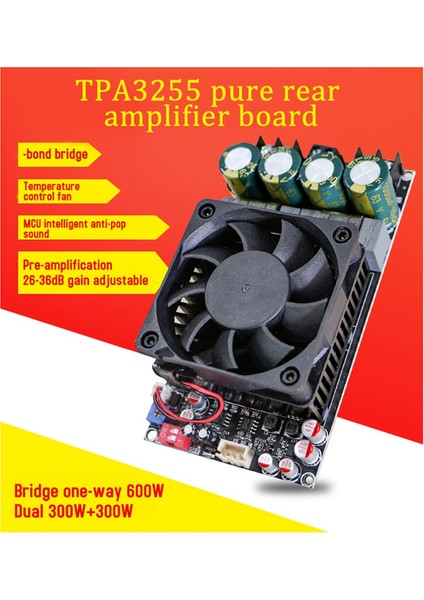 Yeni Dijital Amplifikatör Kartı ZK-3002 TPA3255 Saf Arka Seviye Dijital Stereo 600W Amp Ses Müzik Güç Amplifikatör Kartı (Yurt Dışından) fiyatları