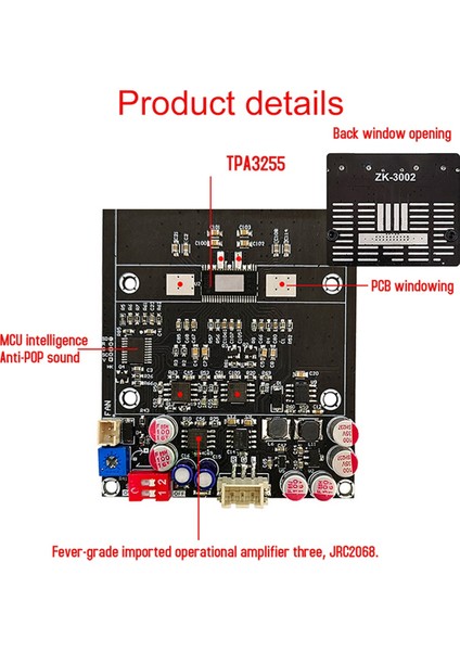 Yeni Dijital Amplifikatör Kartı ZK-3002 TPA3255 Saf Arka Seviye Dijital Stereo 600W Amp Ses Müzik Güç Amplifikatör Kartı (Yurt Dışından) fırsatları