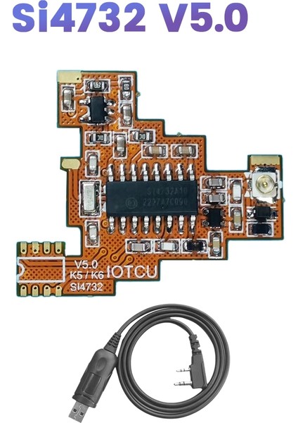SI4732 V5.0 Fpc Modifikasyon Modülü ve Quansheng K5 K6 Hf Kısa Dalga Tam Bant/tek Yan Bant Alımı Için USB Kablosu (Yurt Dışından)