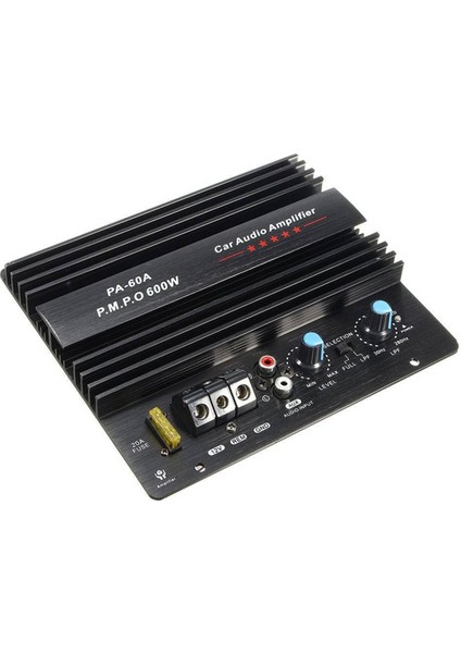 PA-60A 600W 12V Güç Amplifikatörü Kartı Ev Araba Ses Amplifikatörü S Güçlü Bas Subwoofer Amplifikatörü Mono Araba Modi (Yurt Dışından)