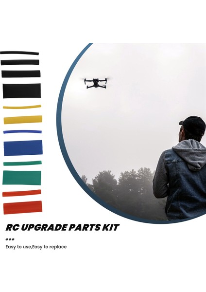 530 Adet Isı Büzüşmeli Boru Takımı Çeşitli Poliolefin Yalıtım Kılıfı Boru Seti Rc Drone Için (Yurt Dışından) modelleri