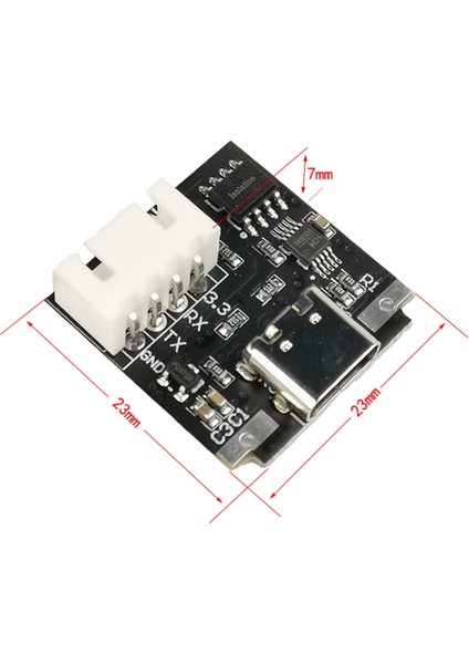 Usb-C'den Seri Port Uart Kart Modülüne Izole Usb'den Ttl Modülüne 3.3V Tip-C Indirme Kablosu Yükseltme Fırçası Endüstriyel (Yurt Dışından)