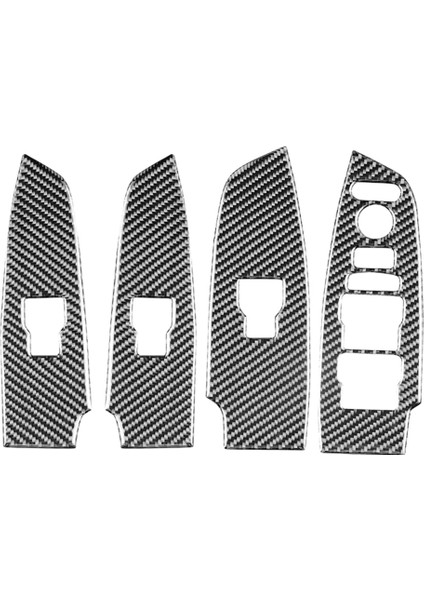 Honda Accord 10TH 2018-2022 Araba Camları Kaldırma Anahtarı Paneli Kapağı Trim Aksesuarları Lhd Için Karbon Fiber (Yurt Dışından)