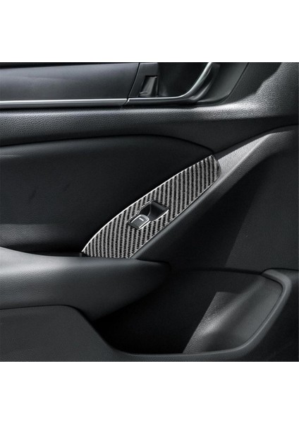 Honda Accord 10TH 2018-2022 Araba Camları Kaldırma Anahtarı Paneli Kapağı Trim Aksesuarları Lhd Için Karbon Fiber (Yurt Dışından) modelleri