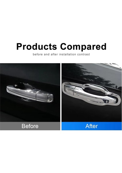 Araba Krom Kapı Kolu Kase Kapağı Döşemesi Dodge Journey Fiat Freemont 2013-2016 Dış Aksesuarlar (Yurt Dışından) fırsatları