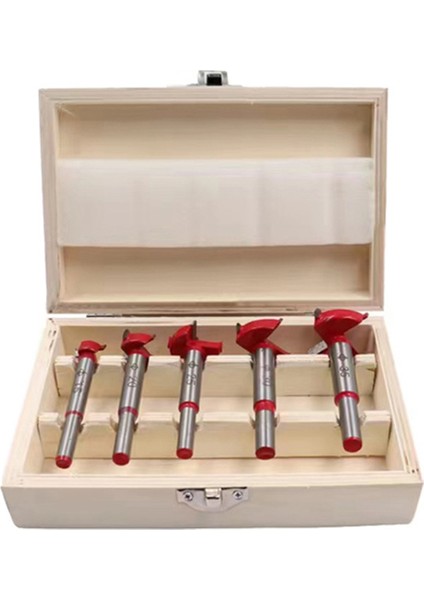 5 Adet Konumlandırma Deliği Testeresi Seti Ayarlanabilir 15-35MM Menteşe Deliği Açacağı Ağaç Işleme Karbür Matkap Uçları Seti (Yurt Dışından)