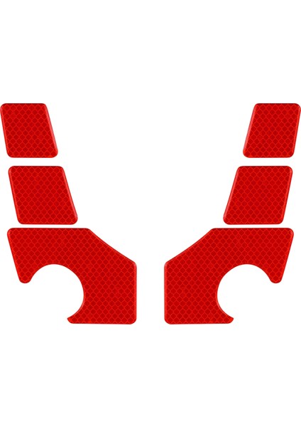 Araba Kapısı Uyarı Yansıtıcı Etiketi Güvenlik Araba Kapısı Açma Uyarı Yansıtıcı Bant Honda Stepwgn Rp8 Kırmızı (Yurt Dışından)