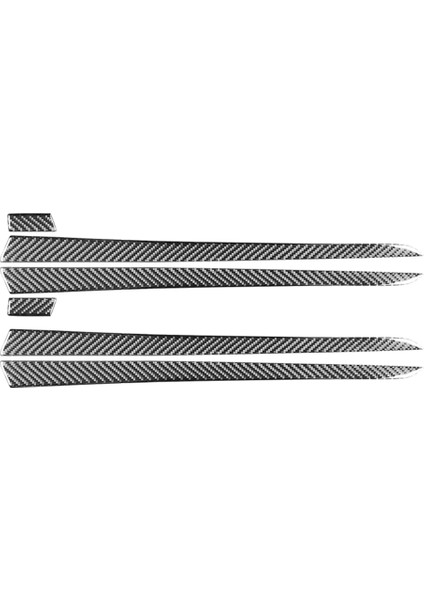 Porsche Cayenne 2003-2010 Karbon Fiber Araba Kapısı Dekor Şeritleri Döşeme Iç Aksesuarları (Yurt Dışından)