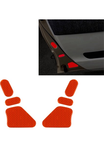 Araba Kapısı Uyarı Yansıtıcı Etiketi Toyota Sienta 2023-2024 Kırmızı Için Güvenlik Araba Kapısı Açma Uyarı Yansıtıcı Bant (Yurt Dışından) fiyatları