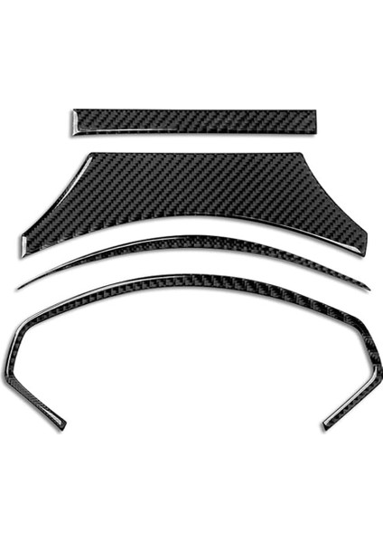 Ford Mustang Mach-E 2021-2024 Araba Direksiyon Simidi Kapağı Trim Sticker Iç Aksesuarlar Için Karbon Fiber (Yurt Dışından)