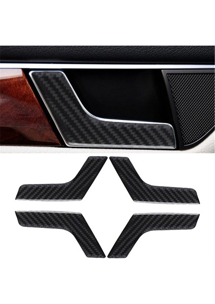 Mercedes-Benz C-Class W204 2007-13 Için 4 Adet Karbon Fiber Iç Kapı Kolu Döşemesi (Yurt Dışından) fiyatları
