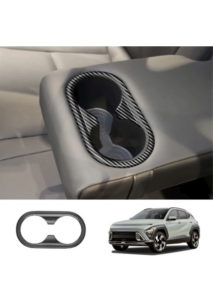 Hyundai Kona 2024+ Araç Iç Aksesuarları Için Araç Arka Koltuk Su Bardağı Tutucu Paneli Trim Çerçevesi A (Yurt Dışından) fiyatları