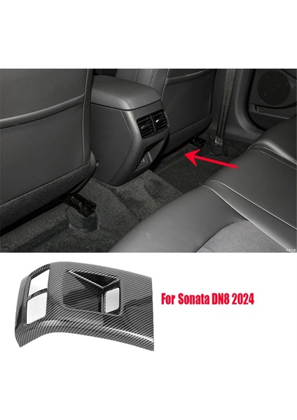Hyundai Sonata Dn8 2024 Karbon Fiber Arka Klima Havalandırma Kapağı Trim Dekoratif Aksesuarlar (Yurt Dışından) fiyatları