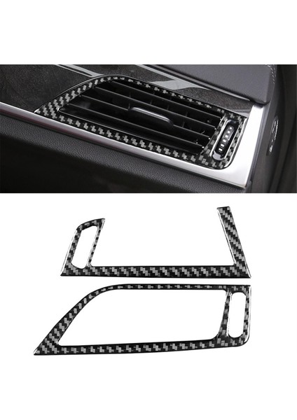 Bmw 5 Serisi G30 G38 2018-2021 Karbon Fiber Araç Gösterge Paneli Sol Sağ Hava Menfezi Trim Kapağı Iç Aksesuarlar (Yurt Dışından) fırsatları