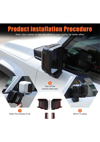 Toyota Land Cruiser 250 Prado LC250 2024 Lexus Gx 2024 Araba Dikiz Aynaları Kapağı Trim Aksesuarları (Yurt Dışından) fırsatları