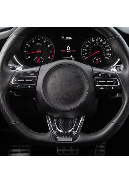 Kia Stinger 2018-2023 Araba Direksiyon Paneli Döşeme Aksesuarları Için Gerçek Sert Karbon Fiber Kapak (Yurt Dışından) fiyatları