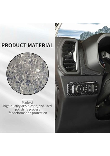 Ford Mustang 2024 Iç Aksesuarlar Karbon Fiber Için Far Anahtarı Düğme Paneli Kapağı Döşemesi (Yurt Dışından) fiyatları