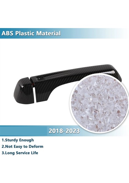 Jeep Wrangler Jl 2018-2023 4 Kapılı Bagaj Kapağı Kapı Tutma Kolu Dekoratif Kapak Trim Araba Aksesuarları Abs Karbon Fiber (Yurt Dışından) fırsatları