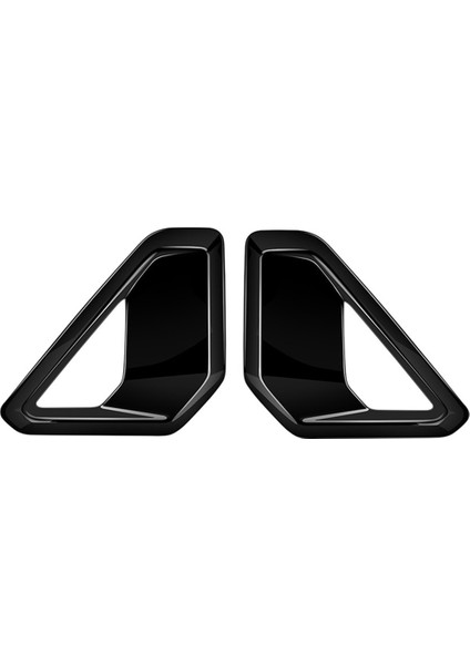 Hyundai Kona 2024+ Araç Ön Sis Lambası Kapağı Kaplaması Araba Kaplama Aksesuarları Parlak Siyah (Yurt Dışından)