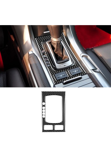 Acura Tl 2009-2014 Karbon Fiber Orta Konsol Vites Paneli Kapağı Trim Sticker Iç Aksesuarlar (Yurt Dışından) fırsatları