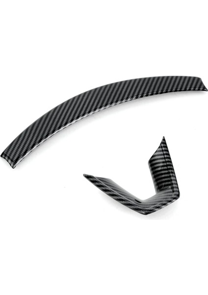 Araba Direksiyon Simidi Kapağı Trim Sticker Abs Karbon Fiber Tesla Model 3 Highland 2024 Iç Aksesuarlar (Yurt Dışından)