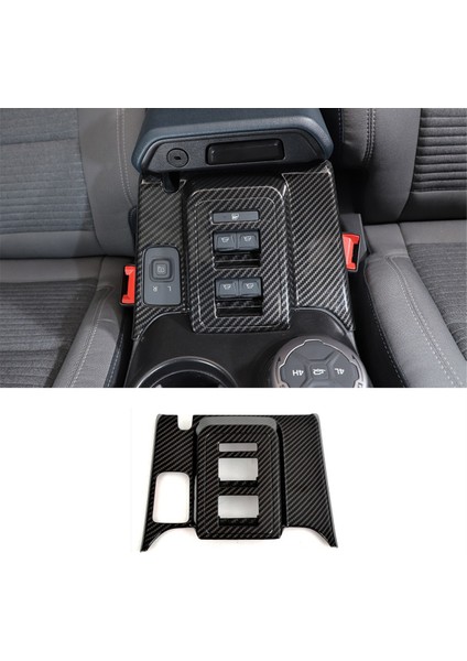 Ford Bronco 2021-2024 Aksesuarları Karbon Fiber Için Cam Kaldırma Anahtarı Kontrol Paneli Kapağı Döşemesi (Yurt Dışından) fırsatları