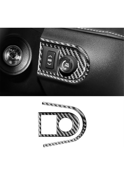 Chevrolet Camaro 2010-2015 Hud Düğme Kontrol Anahtarı Kapağı Döşeme Iç Aksesuarlar Lhd Için Karbon Fiber (Yurt Dışından) fiyatları