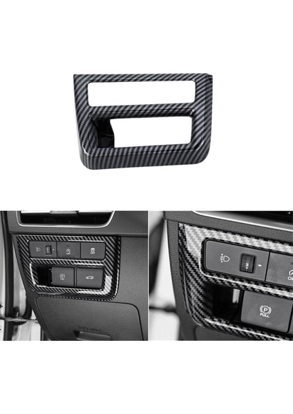 Far Ayar Anahtarı Düğmesi Kapağı Trim Hyundai Sonata 2024 2025 Lhd Aksesuarları Abs Karbon Fiber (Yurt Dışından) fiyatları