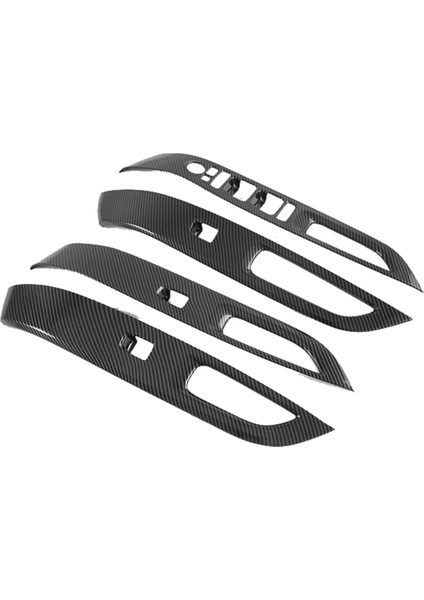 Hyundai Tucson L Nx4 2021-2022 Karbon Fiber Lhd Için Araba Pencere Camı Kaldırma Trim Kapağı Çıkartmaları (Yurt Dışından)