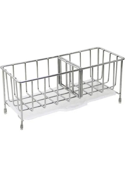 Mutfak Lavabosu Süngerlik Depolama Rafı Lavabo Mutfak Lavabo Düzenleyici Pas Önleyici Lavabo Süngerleri Ovucu Sabunluk Rafı (Yurt Dışından)