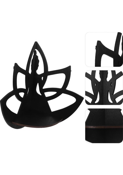 Duvar Rafı Köşe Rafları- Duvar Köşe Rafı Ahşap Yüzen Raflar Kristal Sergileme Rafı Yatak Odaları Için Boho Duvar Rafları (Yurt Dışından) fırsatları