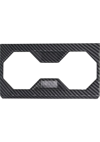 Tesla Cybertruck 2024 Iç Aksesuarlar Için Orta Konsol Bardak Tutucu Trim Kapağı Parlak Karbon Fiber Desen (Yurt Dışından)