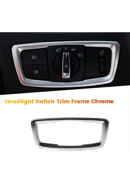Bmw X1 F48 2016 2017 Iç Far Dekorasyon Çerçeve Aksesuarları Için Araba Far Anahtarı Trim Çerçeve Krom (Yurt Dışından) fiyatları