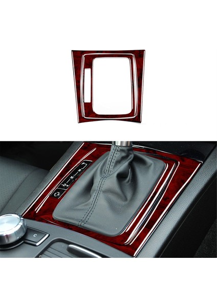 Mercedes Benz C Sınıfı W204 2007-2013 Kırmızı Ahşap Desenli Vites Paneli Kapağı Döşemesi (Yurt Dışından) fiyatları