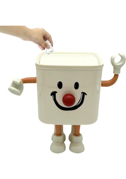 Masa Üstü Çöp Kutusu Masa Üstü Mücevher Depolama Düzenleyici Makyaj Düzenleyici Çok Işlevli Yerden Tasarruf Sağlayan Masaüstü Çöp Kutusu (Yurt Dışından)