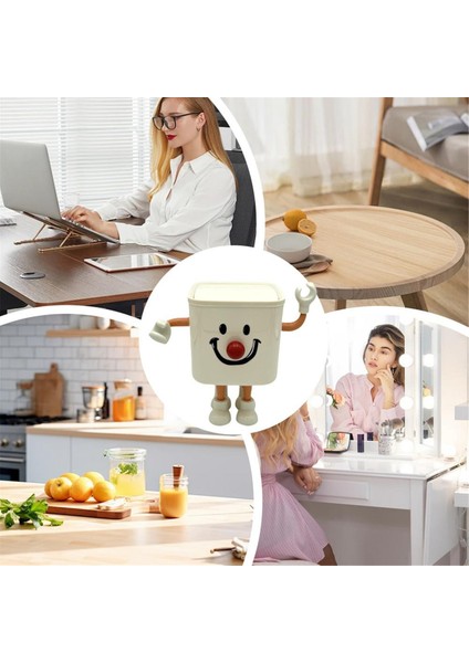 Masa Üstü Çöp Kutusu Masa Üstü Mücevher Depolama Düzenleyici Makyaj Düzenleyici Çok Işlevli Yerden Tasarruf Sağlayan Masaüstü Çöp Kutusu (Yurt Dışından) fiyatları