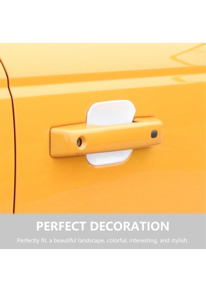 Kapı Kolu Çizik Koruyucu Arka Bagaj Kapağı Kapı Kasesi Kapağı Döşemesi Ford Bronco 2021-2024 Aksesuarları Beyaz (Yurt Dışından) fiyatları