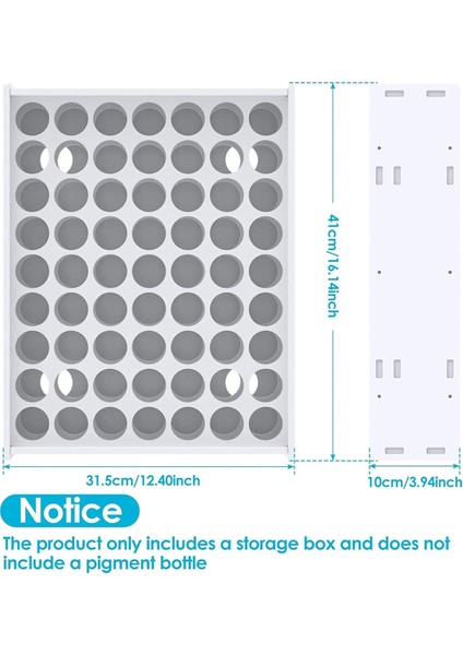 1 Adet 63 Delikli El Sanatları Boya Depolama Düzenleyicisi Dikey Boya Rafı Standı Duvara Monte Boya Düzenleyicileri Sanat Malzemeleri Için (Yurt Dışından) fiyatları