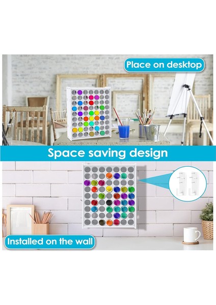 1 Adet 63 Delikli El Sanatları Boya Depolama Düzenleyicisi Dikey Boya Rafı Standı Duvara Monte Boya Düzenleyicileri Sanat Malzemeleri Için (Yurt Dışından) modelleri