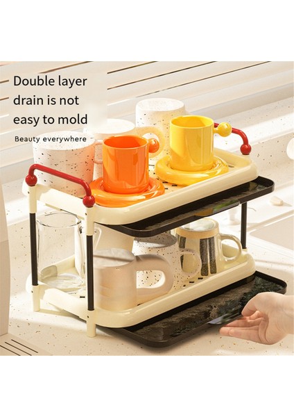 Bardak Saklama Rafı Masaüstü Drenaj Bardak Rafı Tepsi Ev Su Bardağı Rafı Çay Takımı Çay Bardağı Rafı (Yurt Dışından) modelleri