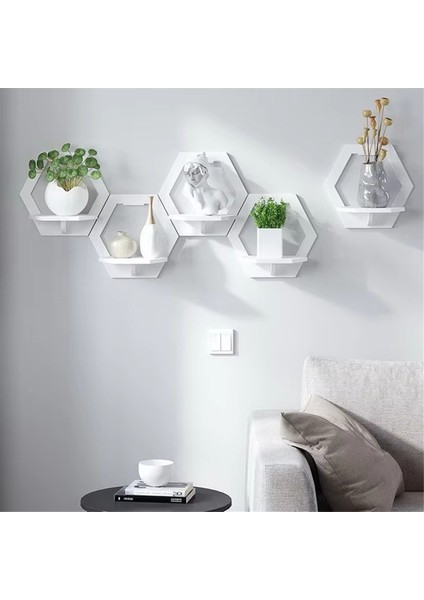 6 Taraflı Duvar Rafı Delinmeyen Duvara Monte Raf Yatak Odası Balkon Yatak Başucu Duvar Ev Dekorasyonu (Yurt Dışından) fırsatları