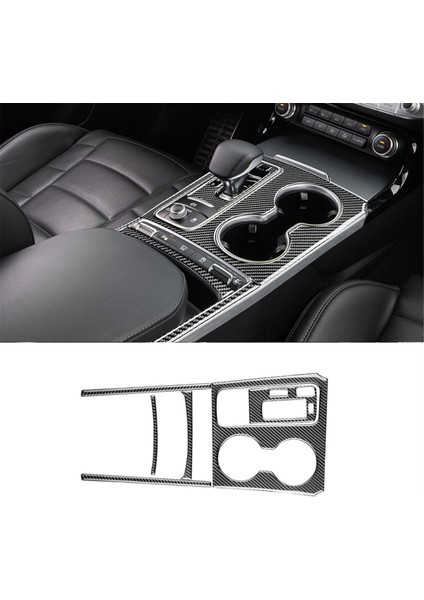 Kia Stinger 2018-2023 Için Gerçek Karbon Fiber Araba Orta Konsol Vites Paneli Bardak Tutucu Kapak Trim Aksesuarları (Yurt Dışından) fiyatları