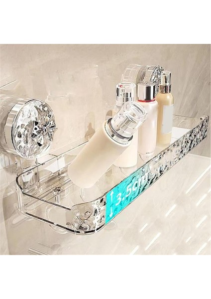 Hafif Lüks Stil Delmesiz Depolama Rafı, Duş Düzenleyici Vakumlu, Vakumlu Bardak Rafı, Duş Dağıtıcı Sabun Düzenleyici (Yurt Dışından) fırsatları