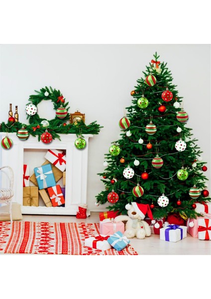 18 Adet Noel Topları Süsü 2,4 Inç Parıltılı Asılı Noel Topları Ağaç Dekorasyonu Için, Ev Iç Mekan Tatil Dekoru Için (Yurt Dışından) fırsatları