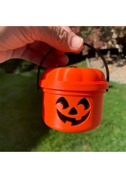Balkabağı Mini Kovası, Mini Şirin Balkabağı Sihirli Kovası, Mini Balkabağı Plastik Kova Tatil Hediye Süsleri (Yurt Dışından) fiyatları