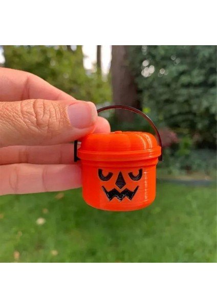 Balkabağı Mini Kovası, Mini Şirin Balkabağı Sihirli Kovası, Mini Balkabağı Plastik Kova Tatil Hediye Süsleri (Yurt Dışından) modelleri